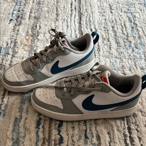 Nike Gray and Blue Athletic Shoes